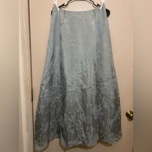 Vintage Formal Skirt with Floral Details - Size S